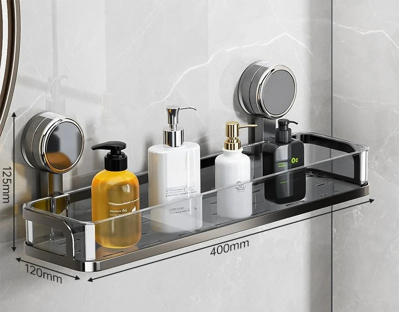 Suction cup bathroom rack non-punching toilet wall-mounted removable storage rack washstand wall hanger