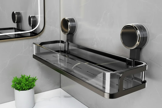 Suction cup bathroom rack non-punching toilet wall-mounted removable storage rack washstand wall hanger