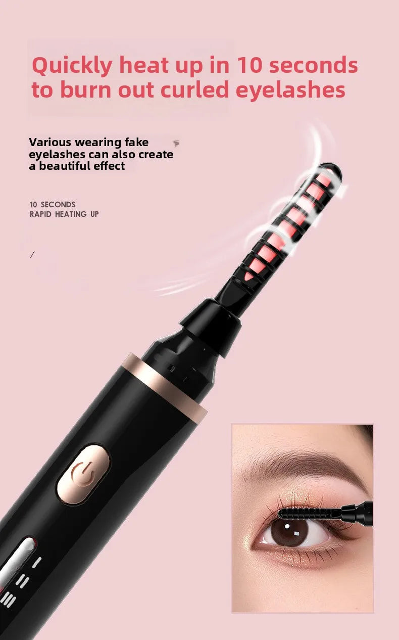 1PC New electric eyelash curler with USB charging electric eyelash curler, anti scalding and curling device, eyelash beauty tool