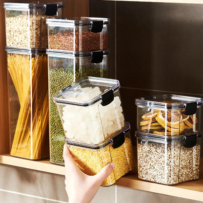 Minimalist Airtight Pantry Storage Jars – Moisture-Proof & Stackable