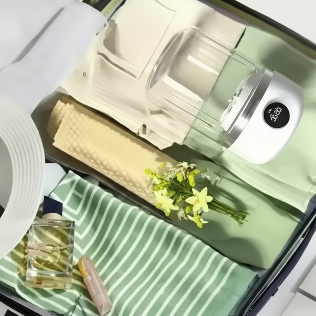 Portable Cordless Mini Washing Machine – 1L Compact Washer for Underwear & Socks