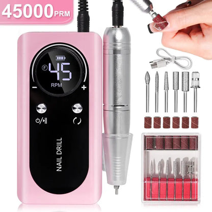 45,000RPM Electric Nail Drill
