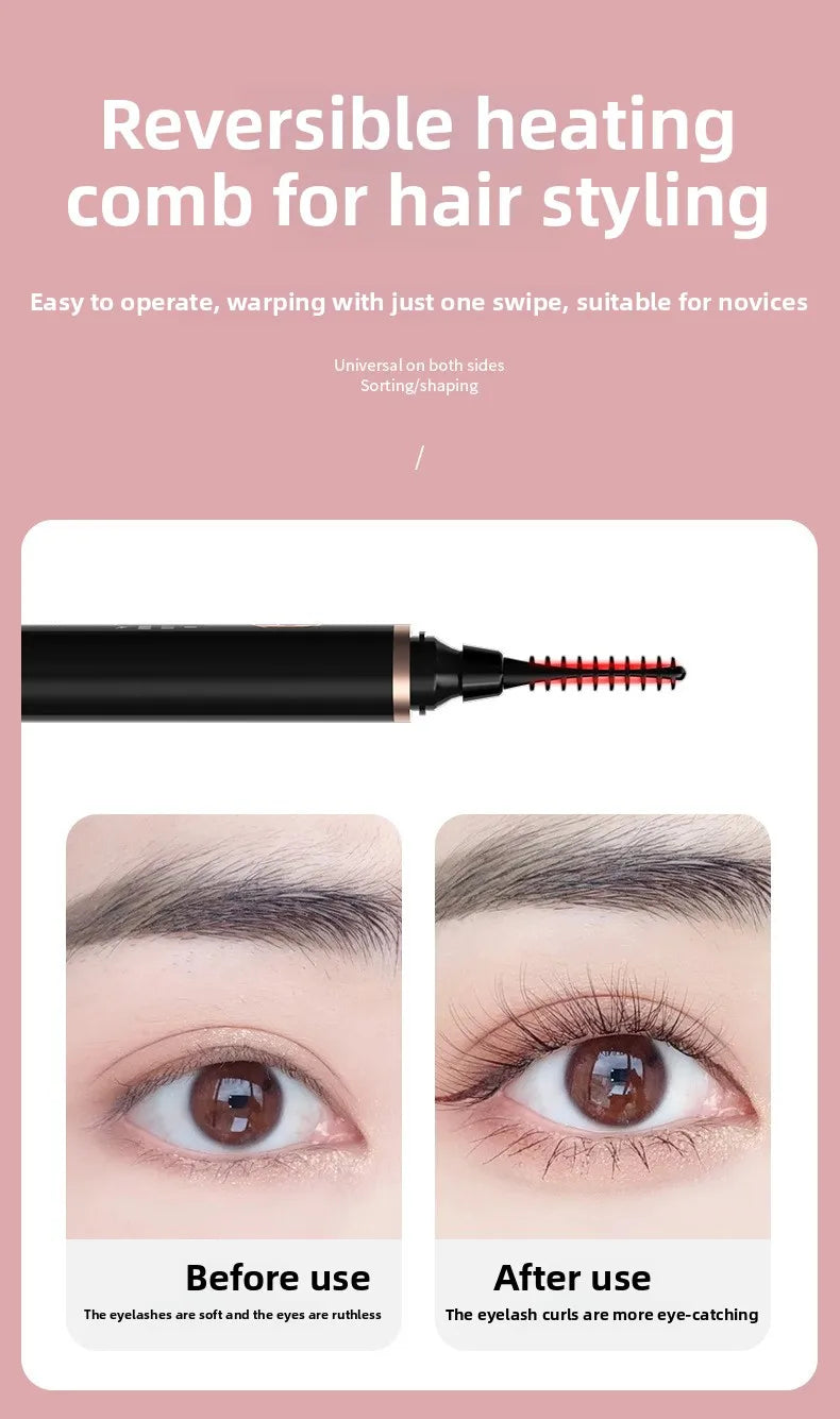 1PC New electric eyelash curler with USB charging electric eyelash curler, anti scalding and curling device, eyelash beauty tool