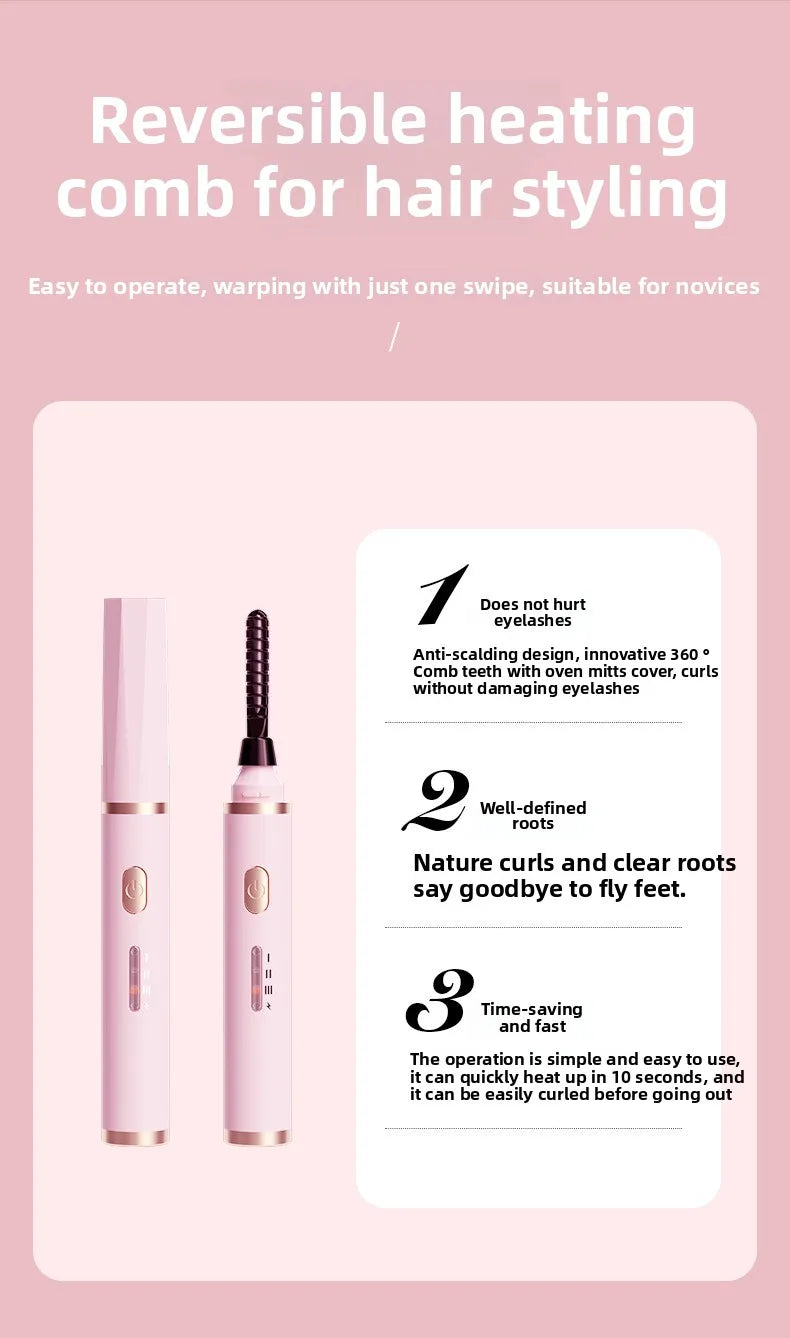 1PC New electric eyelash curler with USB charging electric eyelash curler, anti scalding and curling device, eyelash beauty tool