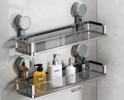 Suction cup bathroom rack non-punching toilet wall-mounted removable storage rack washstand wall hanger
