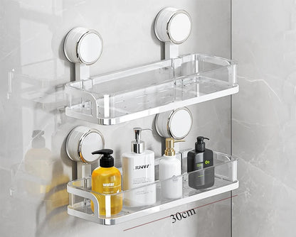 Suction cup bathroom rack non-punching toilet wall-mounted removable storage rack washstand wall hanger