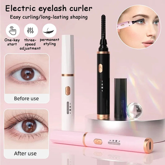1PC New electric eyelash curler with USB charging electric eyelash curler, anti scalding and curling device, eyelash beauty tool