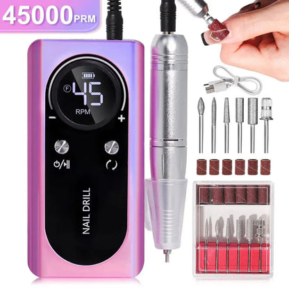 45,000RPM Electric Nail Drill