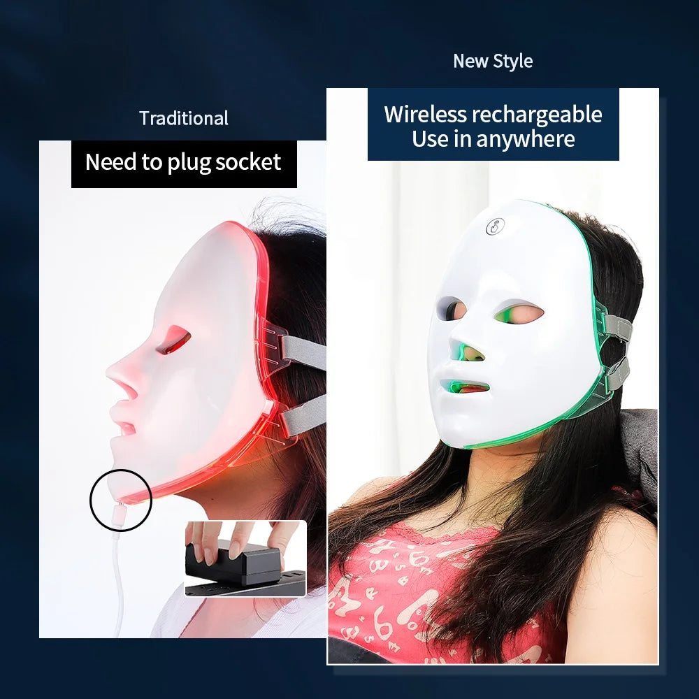 7-Color LED Facial Mask