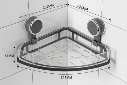 Suction cup bathroom rack non-punching toilet wall-mounted removable storage rack washstand wall hanger