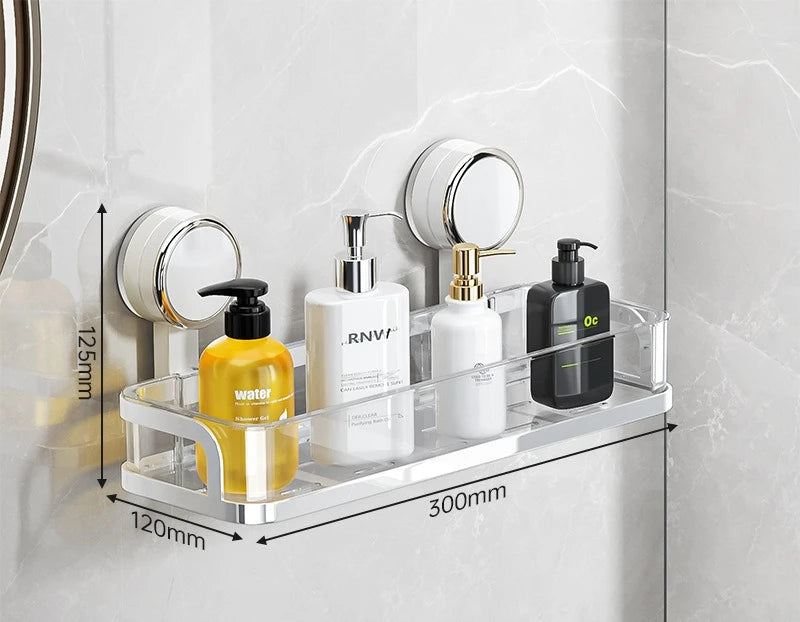 Suction cup bathroom rack non-punching toilet wall-mounted removable storage rack washstand wall hanger