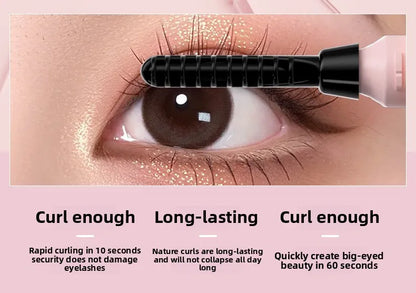 1PC New electric eyelash curler with USB charging electric eyelash curler, anti scalding and curling device, eyelash beauty tool